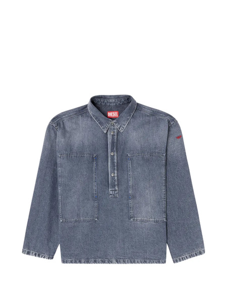  Diesel De-priss Denim Blouse - Grey 