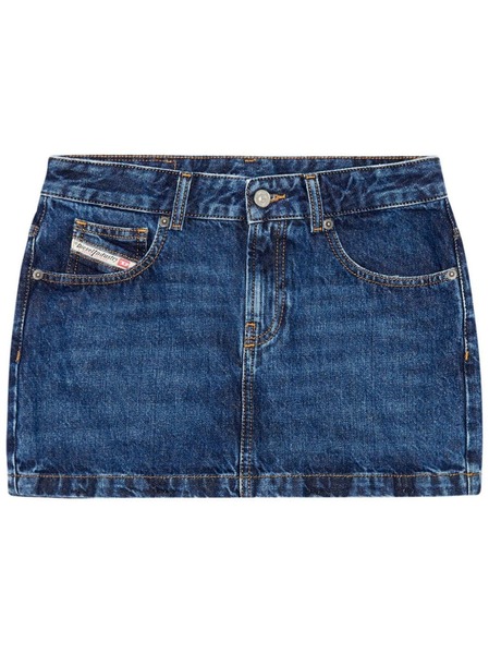  Diesel De-ron Low-rise Denim Miniskirt - Blue 