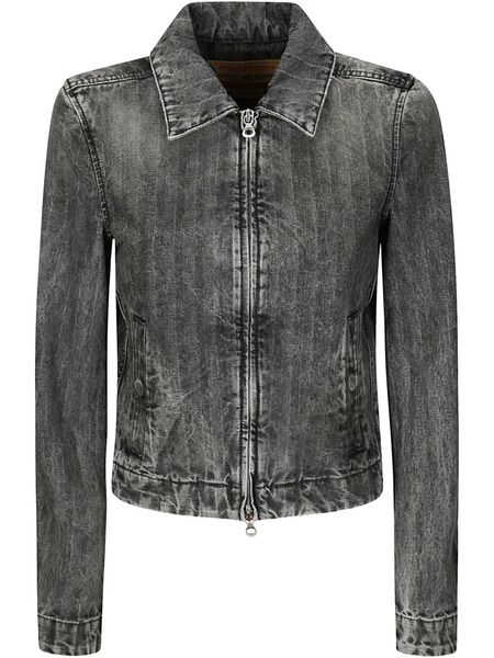 Diesel Distressed Denim Jacket - Grey 