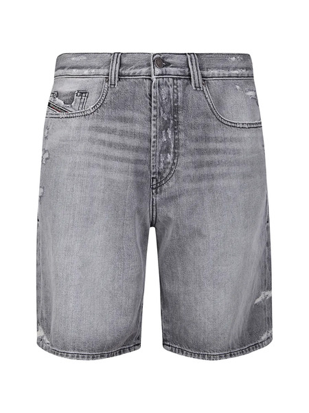  Diesel Distressed-effect Denim Shorts - Grey 