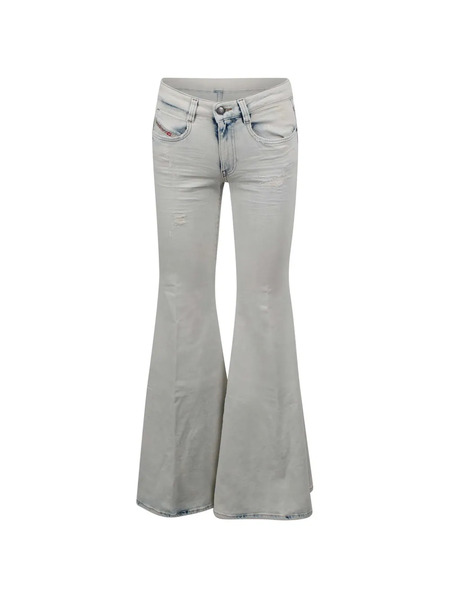  Diesel Distressed Flared Jeans - White 
