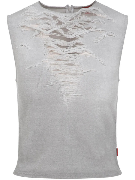  Diesel Distressed Tank Top - Grey 
