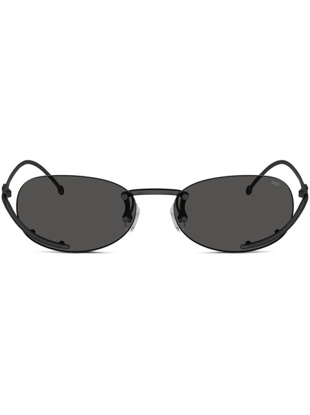  Diesel 0dl1004 Oval-frame Sunglasses - Black 