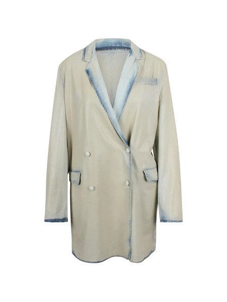  Diesel Double-breasted Coat - Neutrals 