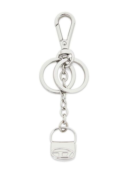  Diesel 1dr Charm Keyring - Silver 