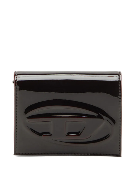  Diesel Embossed Logo Bi-fold Wallet - Red 