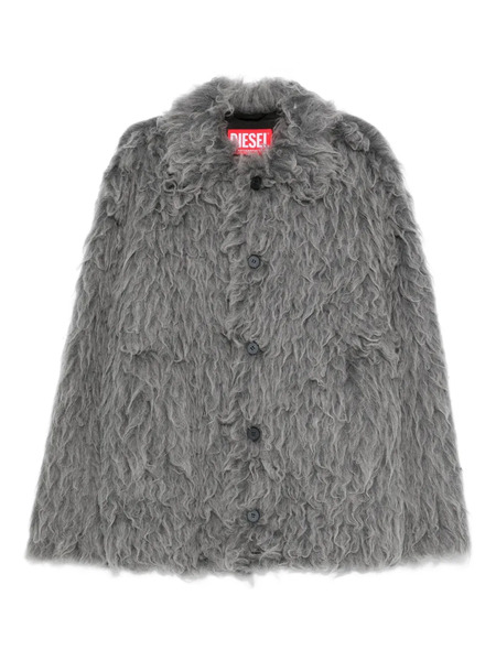  Diesel Faux-fur Button-fastening Jacket - Grey 