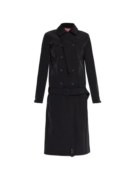  Diesel G-ale Double-breasted Belted Coat - Black 