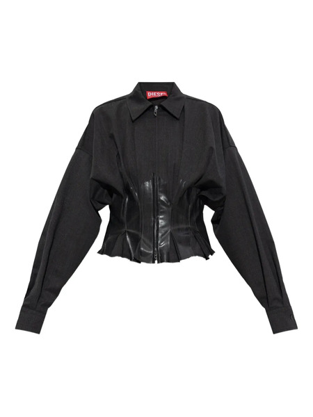  Diesel G-anbu Zip Pleated Jacket - Black 