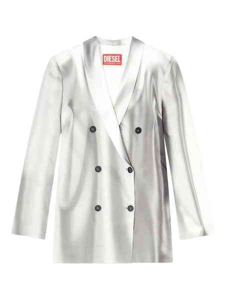  Diesel G-avina Shawl Collar Double-breasted Jacket - Grey 