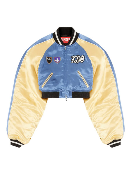  Diesel G-ospel-cp Appliqué Bomber Jacket - Blue 