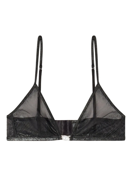  Diesel Glitter-effect Triangle Bra - Black 