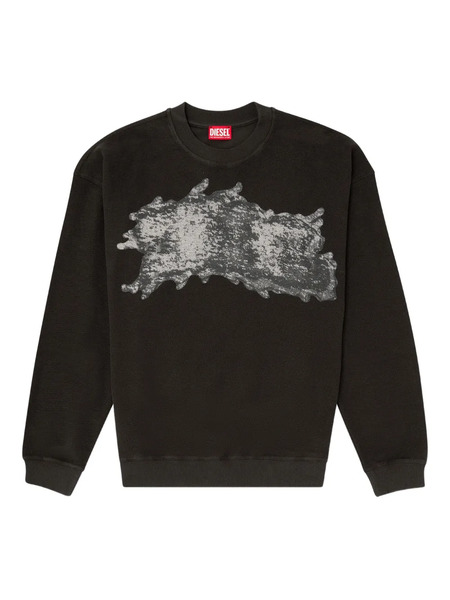  Diesel Graffiti-print Sweatshirt - Black 