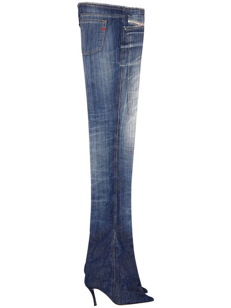  Diesel Heeled Low-rise Bootcut Jeans - Blue 