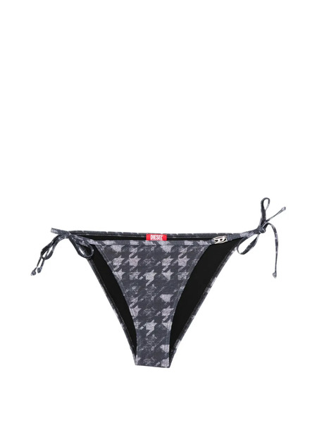  Diesel Houndstooth Tie-side Bottoms - Black 