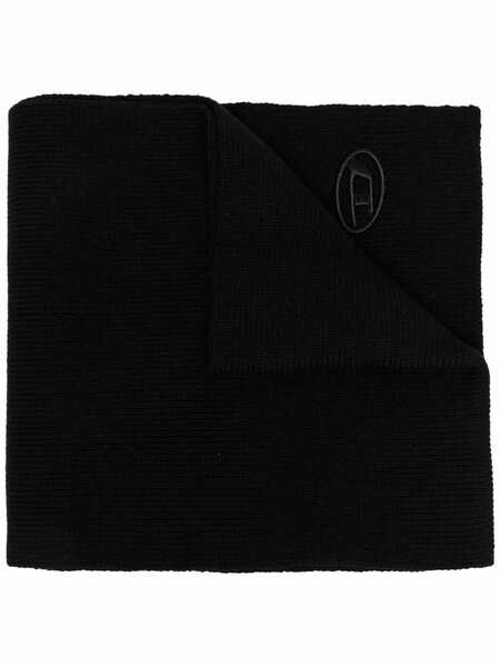  Diesel K-coder Ribbed Wool-blend Scarf - Black 