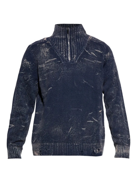  Diesel K-maxime Zip-up Sweater - Blue 