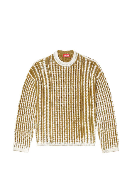  Diesel K-moise Cable Knit Jumper - Brown 