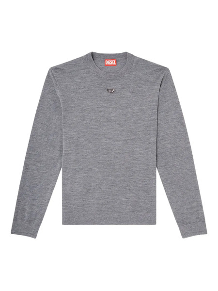  Diesel K-valiam Long-sleeves Logo Sweater - Grey 