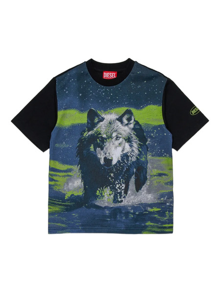  Diesel Kids Azio T-shirt - Blue 
