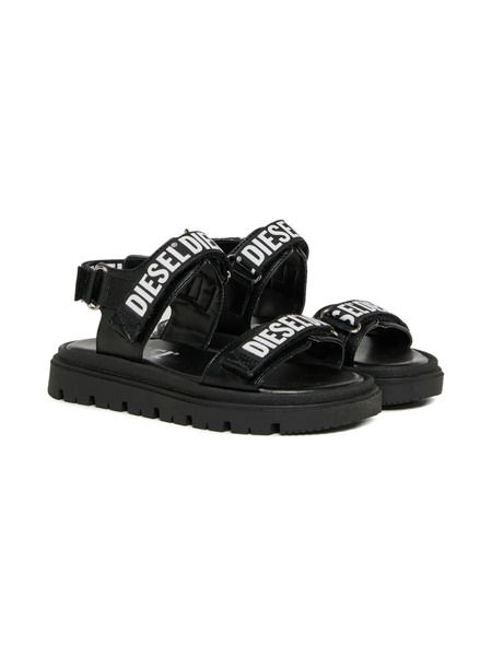  Diesel Kids D-santap Sandals - Black 