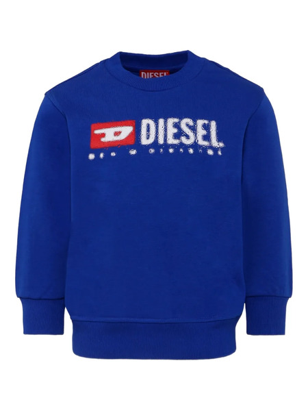  Diesel Kids Fleece Crew-neck Sweatshirt - Blue 