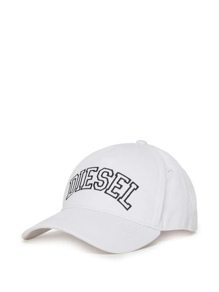  Diesel Kids Gabardine Baseball Cap - White 