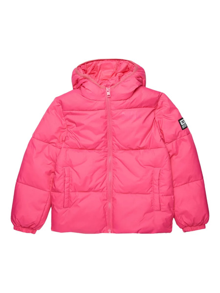  Diesel Kids Hooded Puffer Jacket - Pink 