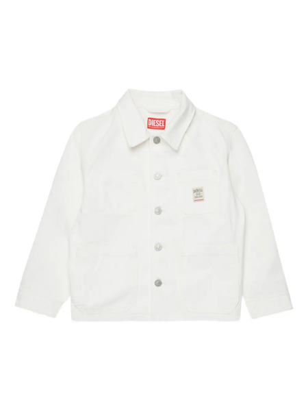  Diesel Kids Jstack Patch-pocket Denim Jacket - White 