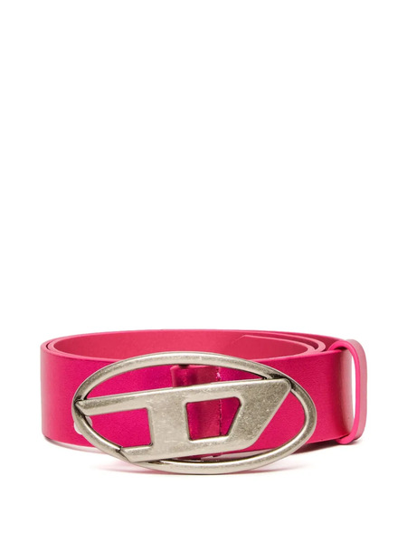  Diesel Kids Logo-buckle Leather Belt - Pink 