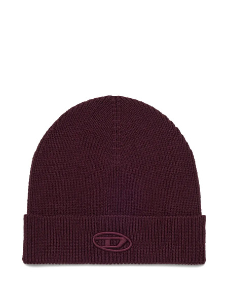  Diesel Kids Logo-embroidered Beanie - Brown 