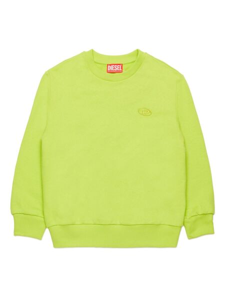  Diesel Kids Logo-embroidered Sweatshirt - Green 