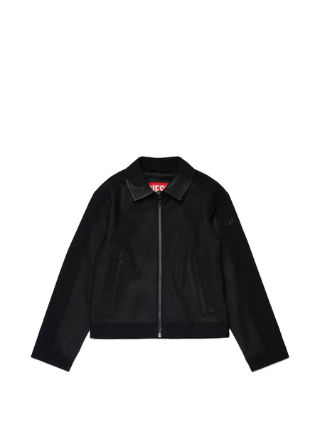  Diesel Kids Logo Zip-up Jacket - Black 