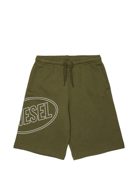  Diesel Kids Pcircle Graphic Shorts - Green 