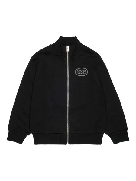  Diesel Kids Scirclezip Over Sweatshirt - Black 