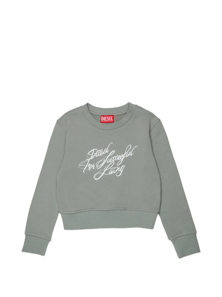  Diesel Kids Script Sweatshirt - Green 