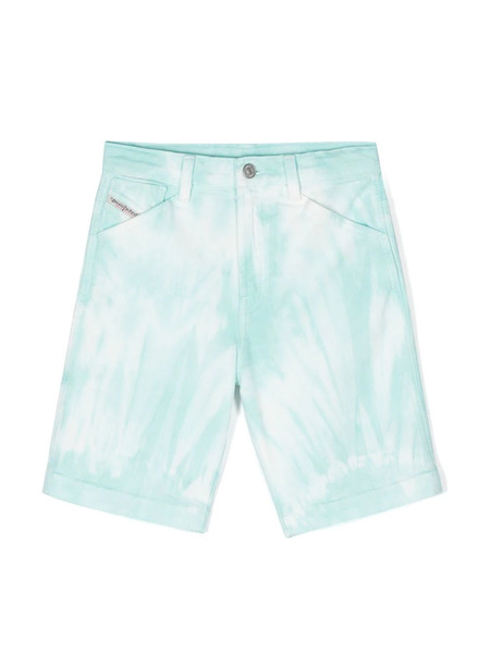  Diesel Kids Tie-dye Deck Shorts - Blue 
