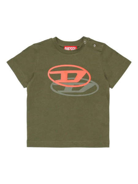  Diesel Kids Tvaleb Logo-print T-shirt - Green 