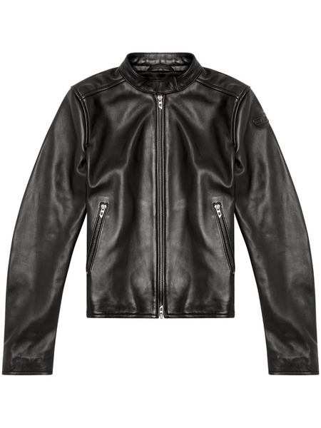  Diesel L-ayla Leather Biker Jacket - Black 