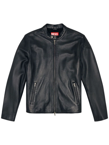 Diesel L-carver Leather Jacket - Black 