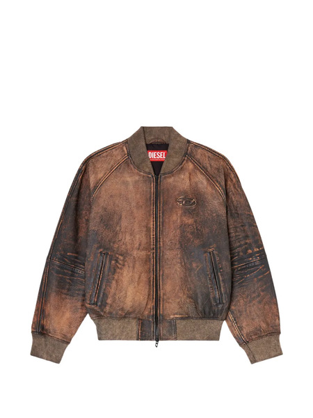  Diesel L-cobb-fem Bomber Jacket - Brown 