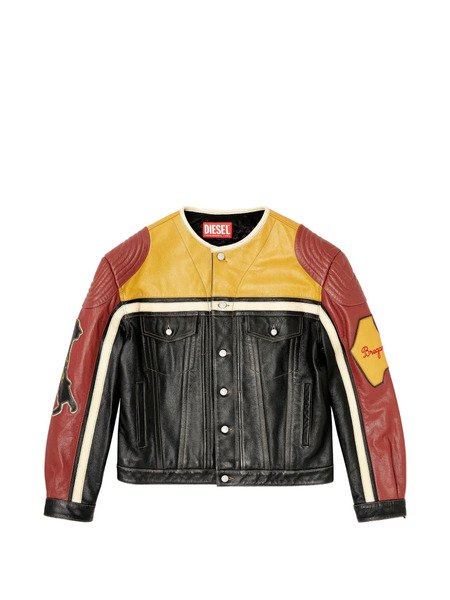  Diesel L-coug-20th Leather Jacket - Black 