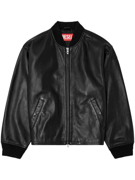  Diesel L-khat Leather Jacket - Black 