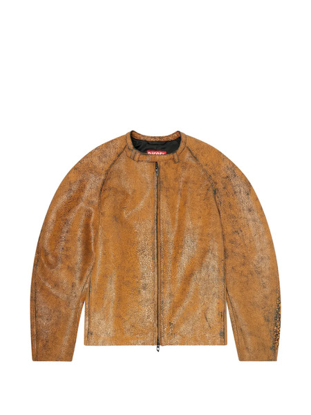  Diesel L-nuri Leather Jacket - Brown 