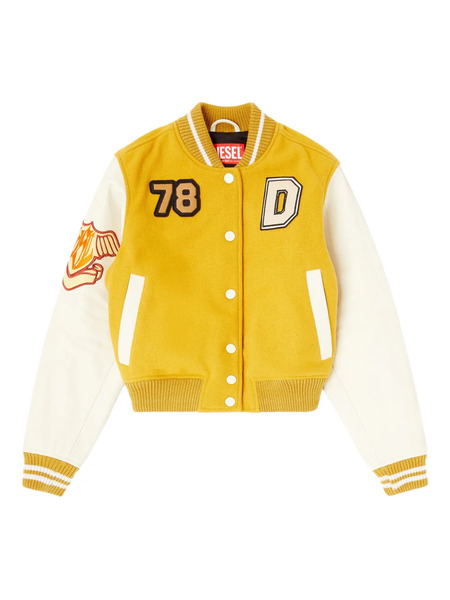  Diesel L-real-cp Phoenix-embroidered Jacket - Yellow 