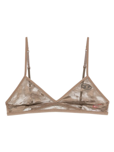  Diesel Lace-trimmed Triangle Bra - Neutrals 