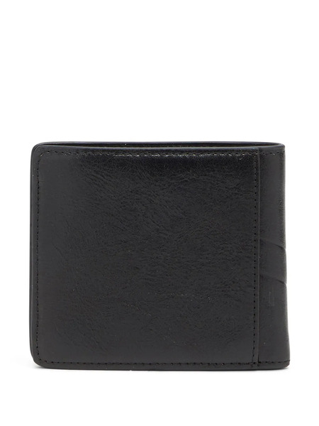  Diesel Leather Bi-fold Wallet - Black 