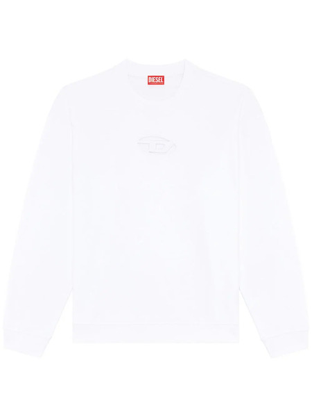  Diesel Logo Cut-out Sweatshirt - White 