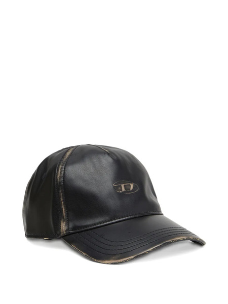  Diesel Logo-embossed Baseball Cap - Black 