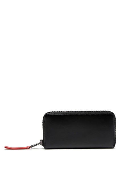  Diesel Logo-lettering Leather Wallet - Black 